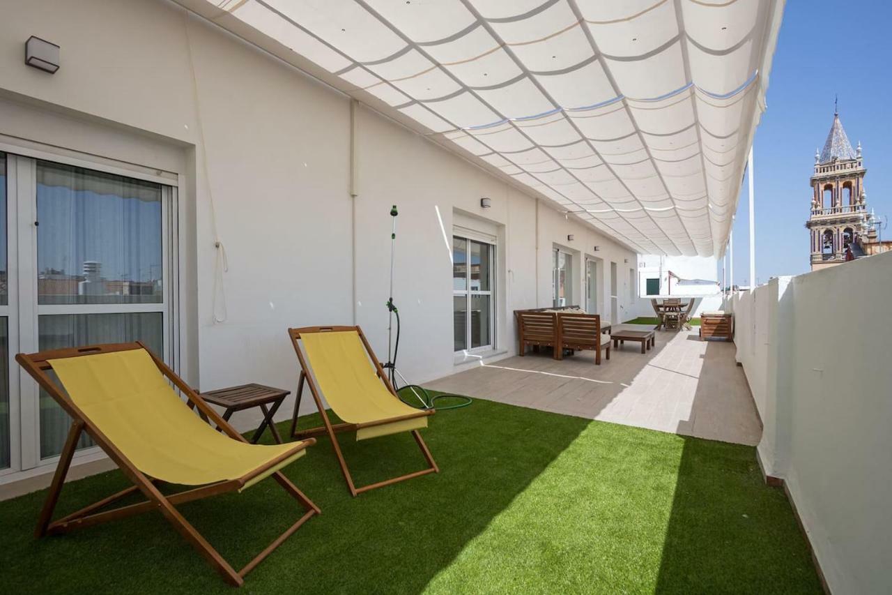 Appartamento Triana Deluxe Skyview Siviglia Esterno foto